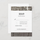 Rustieke Houten Berkenschuur Huwelijk RSVP Kaarten (Voorkant / Achterkant)