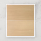 Rustieke Houten Bloemen Vlinder Bruiloft Gevouwen (Binnenkant ongevouwen)