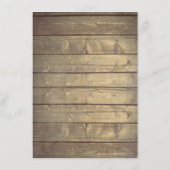 Rustieke houten bruiloft details - Informatie Informatiekaartje (Achterkant)