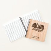 Rustieke houten bruiloft Elegant Mr. en Mrs. Gaste Notitieboek (Binnen)