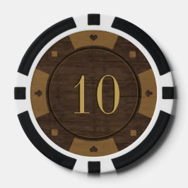 Rustieke Houten Casino Stijl Poker Chips
