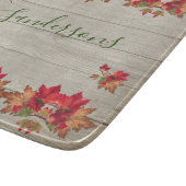 Rustieke houten herfst Sinaasappel pompoenen herfs Snijplank (Hoek)