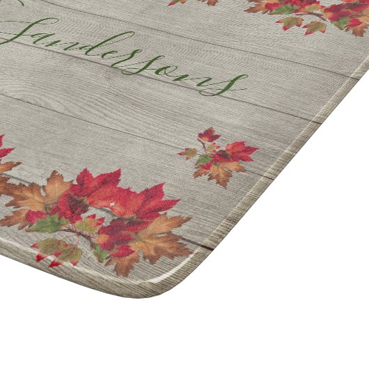 Rustieke houten herfst Sinaasappel pompoenen herfs Snijplank (Hoek)