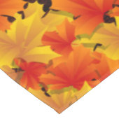 Rustieke houten herfstbladeren pompoenen tafelkleed (Gekanteld)