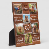 Rustieke Houten Huisdierherdenking Unieke Fotocoll Fotoplaat (Zijkant)