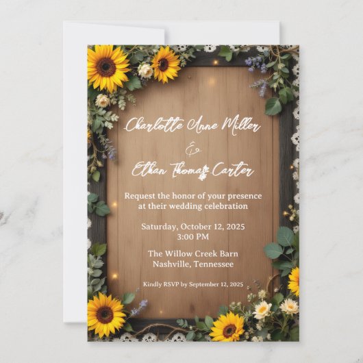 Rustieke Houten Kaart (Voorkant)