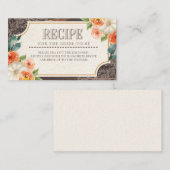 Rustieke Houten Kant Herfst Recept behuizing Kaart (Voorkant / Achterkant)