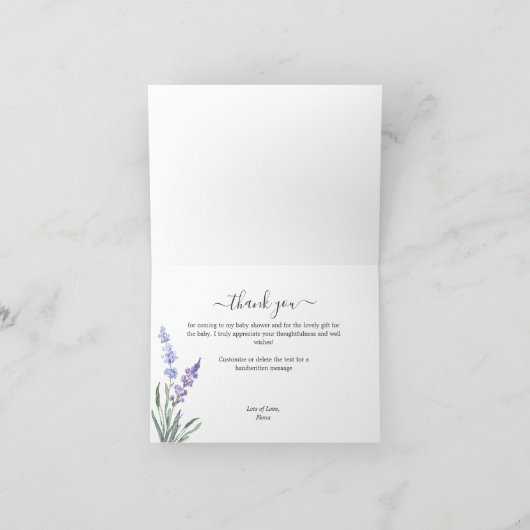 Rustieke Houten Lavendel Krans Baby Shower Bedankt (Binnen)