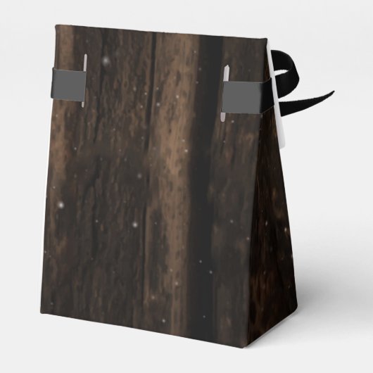 Rustieke Houten Lichten Monogram Dank u Bruiloft Bedankdoosjes (Achterkant)