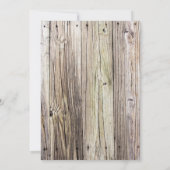 Rustieke houten look uitnodiging (Achterkant)