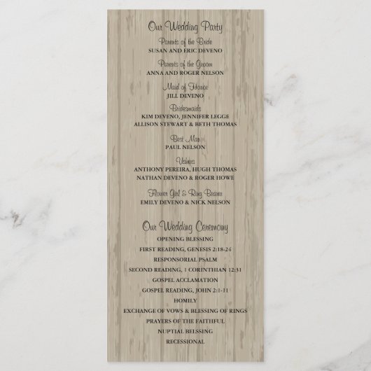 Rustieke houten metselaar en Wildflower Programma (Achterkant)