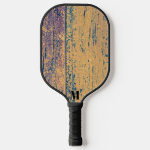 Rustieke houten plank Modern Monogram Pickleball Paddle
