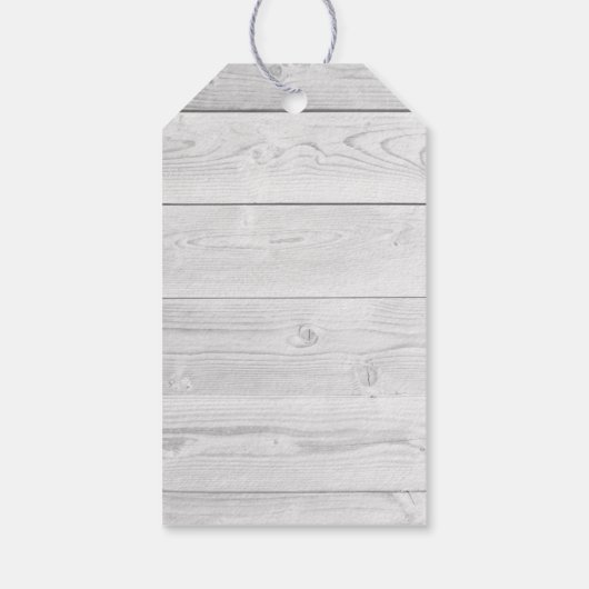 Rustieke houten planken grijs herten gewei dank u cadeaulabel (Achterkant)