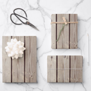 Rustieke Houten Planken Inpakpapier Vel
