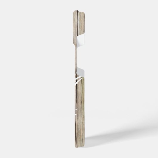 Rustieke houten planken met Shabby Chic Monogram iPhone Hoesje (Linkerkant)