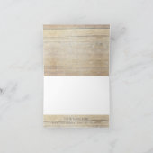 Rustieke Houten Script Bloeiende Dankjewel Bedankkaart (Binnen)