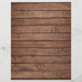 Rustieke houten slingerlichten bruiloftsprogramma  (Achterkant)