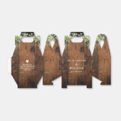 Rustieke houten slingerlichten groen wedding bedankdoosjes (Uitgevouwen)