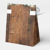Rustieke houten slingerlichten groen wedding bedankdoosjes (Achterkant)