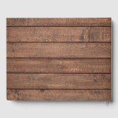 Rustieke houtgroen in liefdevolle herinnering rouw gastenboek (Achterkant)