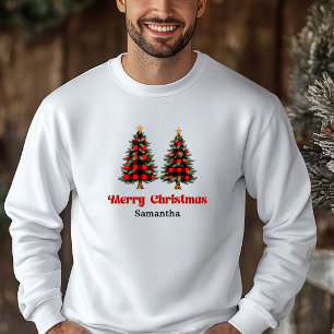 Rustieke Houthakkers Schotse Boom Kersttrui Hoodie
