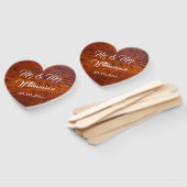 rustieke houtnerf foto bruiloft Mr. & Mrs Handwaaier (Niet-gemonteerd)