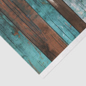 Rustieke houttextuur Blauwgroen en bruine decoupag Tissuepapier (Detail)