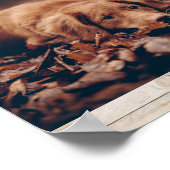Rustieke huisdierhond-herinneringsfoto poster (Hoek)