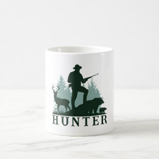 Rustieke Hunter Silhouette met Wildlife Mok