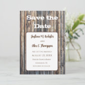 Rustieke Huwelijk Save The Date (Staand voorkant)