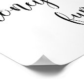 Rustieke huwelijksreis-fondsenbord poster (Hoek)