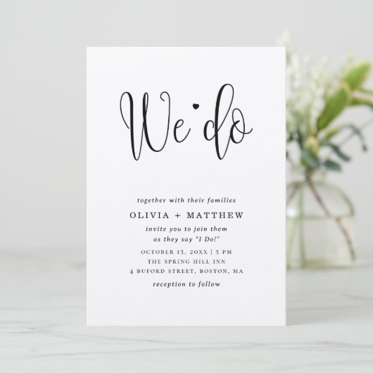 Rustieke huwelijksuitnodiging kraft. Wij nodigen u Kaart (Staand voorkant)