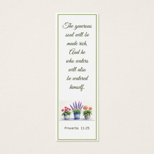 Rustieke Hydrangea Lavendel Elegant Bijbelvers Mini Visitekaartjes (Voorkant)