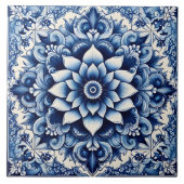 Rustieke Indigo Azulejo Tegels Tegeltje (Voorkant)