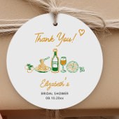 Rustieke Italiaanse Bruiloft Thank You Bedankjes Labels