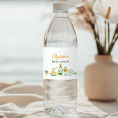 Rustieke Italiaanse Hand getrokken Waterfles Etiket