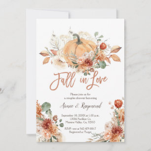 Rustieke Ivoor Bloemen Herfst In Love Couples Douc Kaart