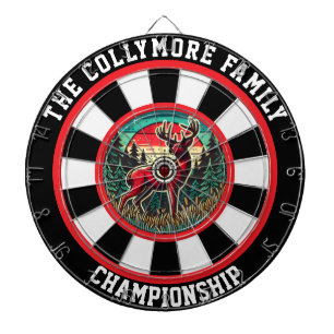 Rustieke jachthuis herten kunst dartbord