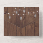 Rustieke Jar Alles in een bruiloft uitnodiging (Achterkant)