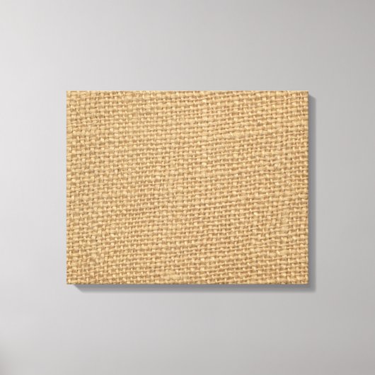 Rustieke jute achtergrond afgedrukt canvas afdruk (Voorkant)