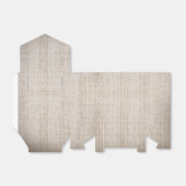 rustieke jute bruiloft bedankdoosjes (Uitgevouwen)