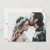 Rustieke jute harten trouw save the date foto (Achterkant)