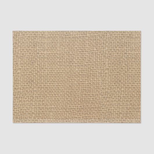 Rustieke Jute Vintage Bruine Achtergrond Tissuepapier (Voorkant)