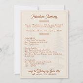 Rustieke kampeer Bachelorette uitnodiging, 5x7 op  Kaart (Achterkant)