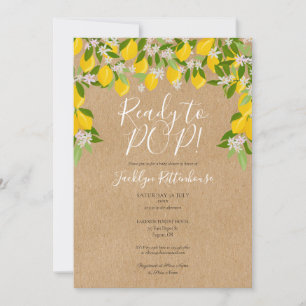 Rustieke kant-en-klare POP Citroen Groene Baby Sho Kaart