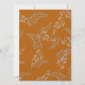 Rustieke kanten bruiloft kaart (Achterkant)