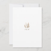 Rustieke katoenen pampa's Bewaar de datum Kaart (Achterkant)