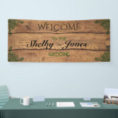 Rustieke Keltische Claddagh Bruiloft Banner (Beurs)