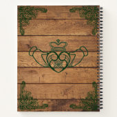Rustieke Keltische Claddagh Bruiloft Planner Notitieboek (Achterkant)