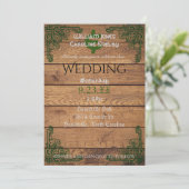 Rustieke Keltische Claddagh bruiloft uitnodiging (Staand voorkant)